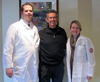 biomedicine white coat group photo