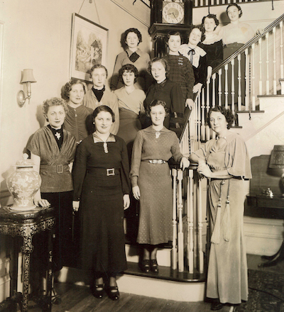 Phi Beta Rho Sorority | Dorothy Nemtzow, President (Third from the left)