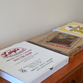 pizza boxes