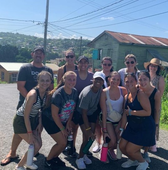 group photo in Belize